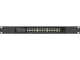 Lanberg Switch rack 19" POE+ 24x 100Mb PoE+ /2x SFP  ETHERNET 360W