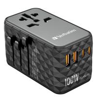 Verbatim GAN III UTA-06 2 X USB-C PD 100W & QC 4+/2 X USB-A