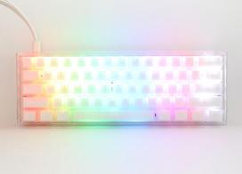Ducky One 3 Aura White Mini Gaming Keyboard, RGB LED - MX-Speed-Silver (US)