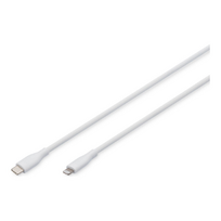 Digitus | Lightning silicone connection cable, USB-C - Lightning, 1m | AK-600110-010-W