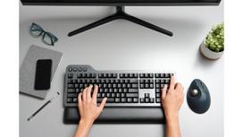 Kensington ProFit Ergo TB550 Trackball Belaidė pelė, RF Wireless + Bluetooth, 1600 DPI, Black/Grey