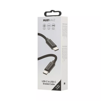 USB-C to USB-C Braided Cable 2.0 m 100W by Musthavz Black