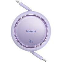 Baseus Free2Pull Expandable USB C to iP Ligtning fast charging cable 1 m 20 W Purple