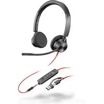 Poly Blackwire 3325 Stereo USB-C + 3.5mm + USB C/A-Adapter