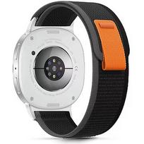Tech-Protect watch strap Nylon Stripe Samsung Galaxy Watch8/8 Classic 40/44/46mm, black/orange 5906302331239