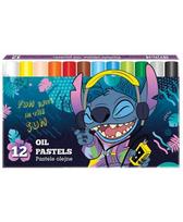 Aliejinės pastelės DISNEY Stitch Blue (12 vnt.)