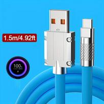 120W 6A USB-C greito krovimo laidas, Mėlyna
