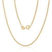 Sidabrinė grandinėlė Cartier 1.5 mm, 45 cm, 925°, paauksuota