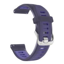 18mm 20mm 22mm permatoma dviejų spalvų silikoninė apyrankė skirta Garmin Forerunner 570 265 255 165 265S Vivoactive 6 5 4 4S Venu 3S 3 dirželis 18mm violetinė