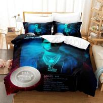 Anuel Aa Real Hasta La Bedding Set Single Twin Full Queen King Size Bed Set Aldult Kid Bedroom Duvetcover Sets 3D Print Cool 70x133cm 2pcs