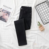 Pencil small-footed jeans women's slim-fitting versatile new thin skinny jeans elastic thin jeans 26 juoda