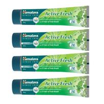 Himalaya Active Fresh Daugiafunkcis Gelinis Dantų Pasta 80G Pakuotė iš 4 Žolelių Burnos Priežiūra Gaiviam Kvėpavimui Dantenų Sveikatai Kasdieniam Naudojimui