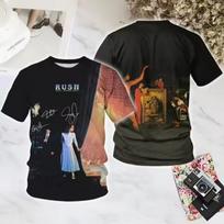 Populiarūs Rock Rush 3D spausdinti marškinėliai Vasariniai Nauji Vyrams Moterims Hip Hop Tendencija Trumpomis Rankovėmis Marškinėliai Gatvės Laisvi Atsitiktiniai Per dideli Y2k Viršus XS