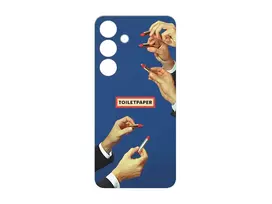 Telefono dėklas Samsung Galaxy S24 Suit Case plate Lipstick Blue