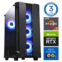 INTOP AQUA Ryzen 7 7700X 32GB DDR5 500SSD M.2 NVME RTX5050 8GB no-OS