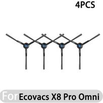 Compatible for Ecovacs X8 Pro Omni Accessories Main Side Brush Hepa Filter Rag Dust Bag Replacement Parts raudona
