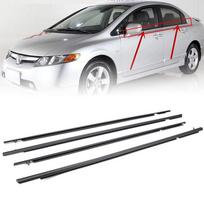 4 vnt. automobilio lango apdailos juostelės, sandarikliai, tinkami Honda Civic Sedan 06-11 United States