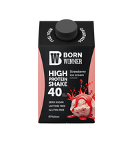 Born Winner Protein Shake – Strawberry Ice Cream 500 ml