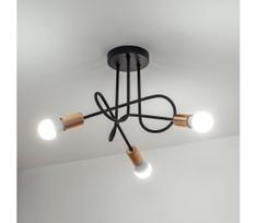 LED prigludęs liustras OXFORD 3xE27/15W/230V juodas