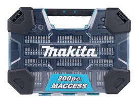 Grąžtų ir sukimo antgalių rinkinys Makita 200 vnt