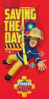 Vaikiškas rankšluostis Fireman Sam, 70x140 cm