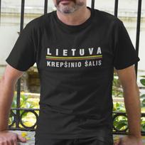 Marškinėliai "Lietuva - krepšinio šalis", Bordo 77228-7188-4004