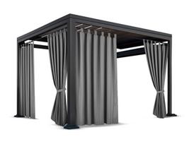 Pavėsinės užuolaidos Mariall ZMOS-02, 155x210 cm, pilkos