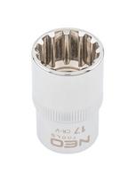 Galvutė dvylikakampė 1/2", 17mm,