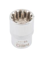 Galvutė dvylikakampė 1/2", 18mm,