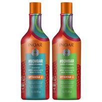 Inoar Bombar Super Vitamins Vitaminais praturtintų plaukų priežiūros priemonių rinkinys, 2x1000ml