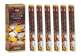 Aromatiniai smilkalai Hem Gold Silver, 8 vnt.