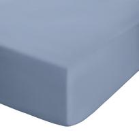 Mėlynos spalvos iš perkalio paklodė su guma 90x190 cm Easy Iron Percale – Catherine Lansfield