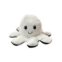 Didelis dvipusis aštuonkojis Tik Tok Octopus 27cm - baltas / juodas
