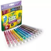 Crayola Silly Scents: Kvepiančios pasukamos kreidelės - 12 vnt. rinkinys