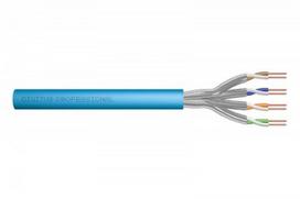 DIGITUS Installation cable cat.6A S/FTP Eca solid wire AWG 23/1 LSOH 50m blue foiled