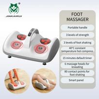 Shiatsu Pėdų Masažuoklis su Vibracija Elektrinis Šildomas Blauzdų Pėdų Masažas Terapinis Minkymas Gerina Kojų Kraujotaką Raumenų Atpalaidavimas US Plug