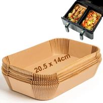 Kepimo popierius Ninja gruzdintuvui stačiakampiai įdėklai, suderinami su Ninja Foodi Dual Zone ir kitais dvigubais 200pcs