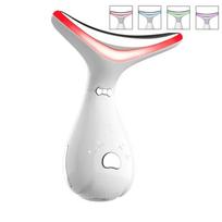 4 Color Facial Neck Massager Beauty Device Face Lifting Double Chin Remover Anti Wrinkle Tightening Facial Skin Care Beauty balta