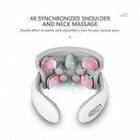 Intelligent Electric Rechargeable Neck Massager With Heating, Pressure And Pulse Function balta
