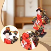 Etninė japonų geišos lėlė, kolekcinė figūrėlė, moteriška statulėlė, kimono namams, biurui Style A
