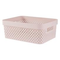 Šviesiai rožinės spalvos iš plastiko daiktadėžė 36x27x14 cm Pure – Curver