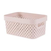 Šviesiai rožinės spalvos iš plastiko daiktadėžė 26x17,5x12 cm Pure – Curver