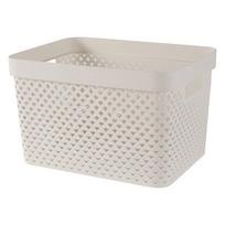 Smėlio spalvos iš plastiko daiktadėžė 35,5x26x22 cm Pure – Curver