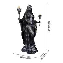 Hekate Niktipolos Sculpture Wear Resist The Witch of Night Statue Multi-Purpose Hecate Resin Sculpture Ornament Halloween Gifts style A juoda