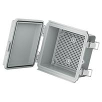 Dustproof Outdoor Electrical Box Electronic Instrument Hinge Case Waterproof Junction Box with Mounting Plate Enduring