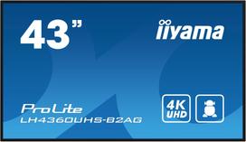 iiyama LH4360UHS-B2AG Signage Display Digital A-board 108 cm (42.5") LED Wi-Fi 500 cd/m² 4K Ultra HD Black Built-in processor