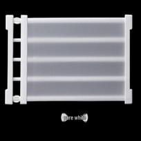 Išplečiami be vinių sluoksniuoti saugojimo skyriai spintoms, spintelėms ir vonios kambariams 23-30cm Extendable, Width 24cm balta