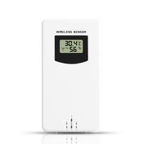 Temperatūros drėgmės belaidis jutiklis matuoklis higrometras elektroninis skaitmeninis termometras viduje / lauke balta
