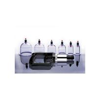 XR Brands Sukshen Cupping Set 6-Piece - Adjustable Vacuum Therapy System ABS Clear