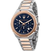 Maserati R8873642002 Stile Chronograph Vyriškas laikrodis 45 rožinio aukso spalvos